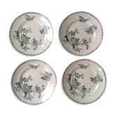 Series of 4 old plates Iron Land model "Eglantine"