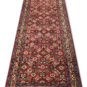 Vintage Hussein Abad Rust Runner, Hand-Knotted Wool Rug 92 x 290 cm