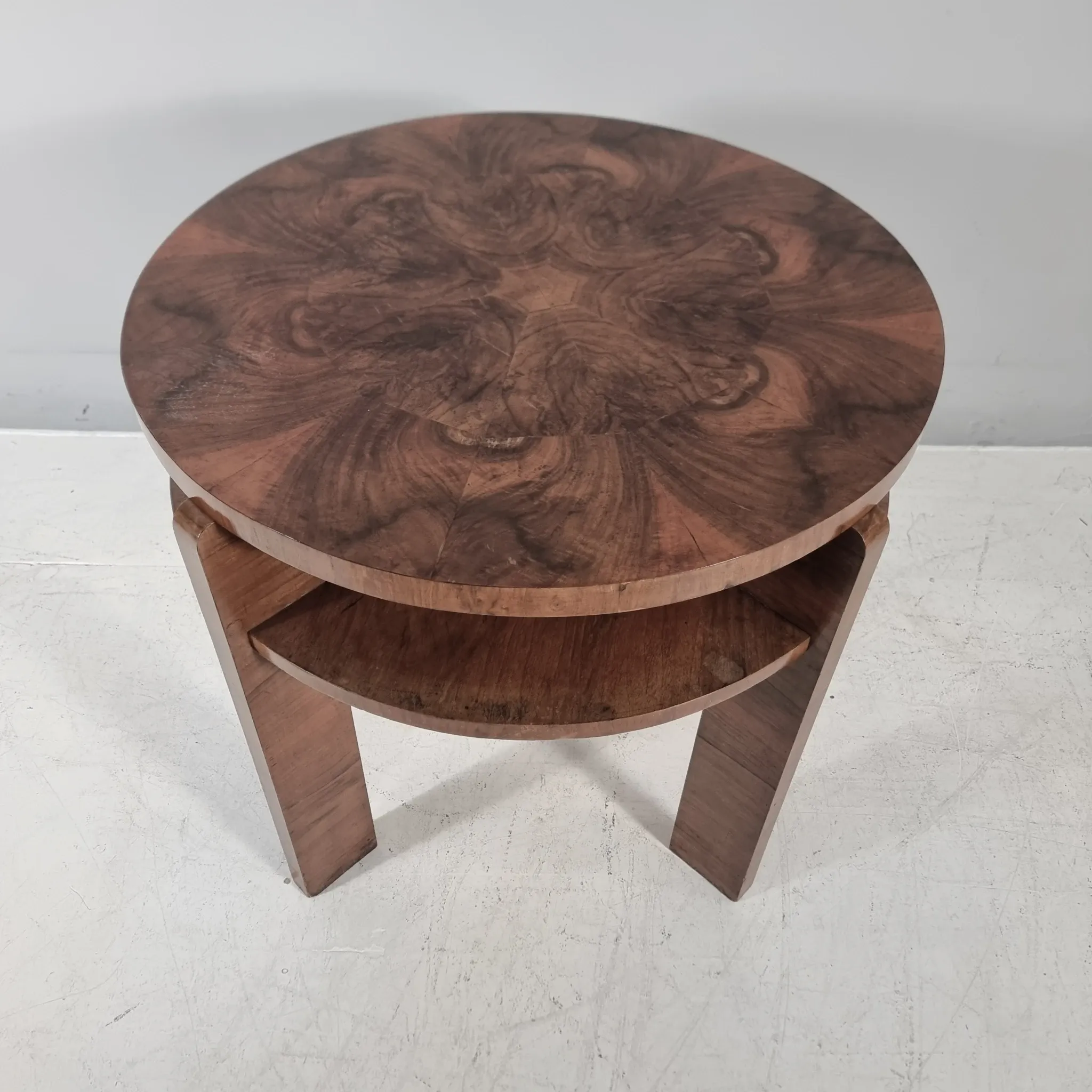 Art Deco Wood Table, 1940s