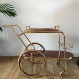 Golden rolling dessert in formica