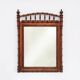 Antique 19th century faux bamboo mirror in wood, France