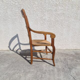 Paire de fauteuils Louis Philippe en châtaignier