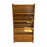 Vintage wooden bookcase from the 1960s