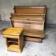 Solid oak bed
