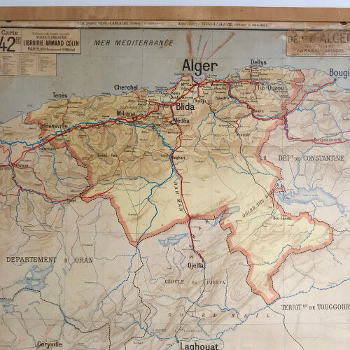 Vidal Lablache 42 Algiers School Map