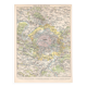 Carte ancienne de Paris et ses environs fin 19ème