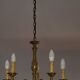Lustre baroque en laiton massif