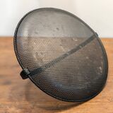 Black metal basket by Mathieu Mategot