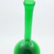 Tall green glass bud vase