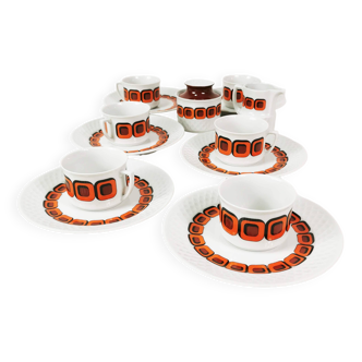 Space age coffee and tea set, Schirnding, Germany, 1970s.