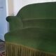 Toad sofa with velvet fringes