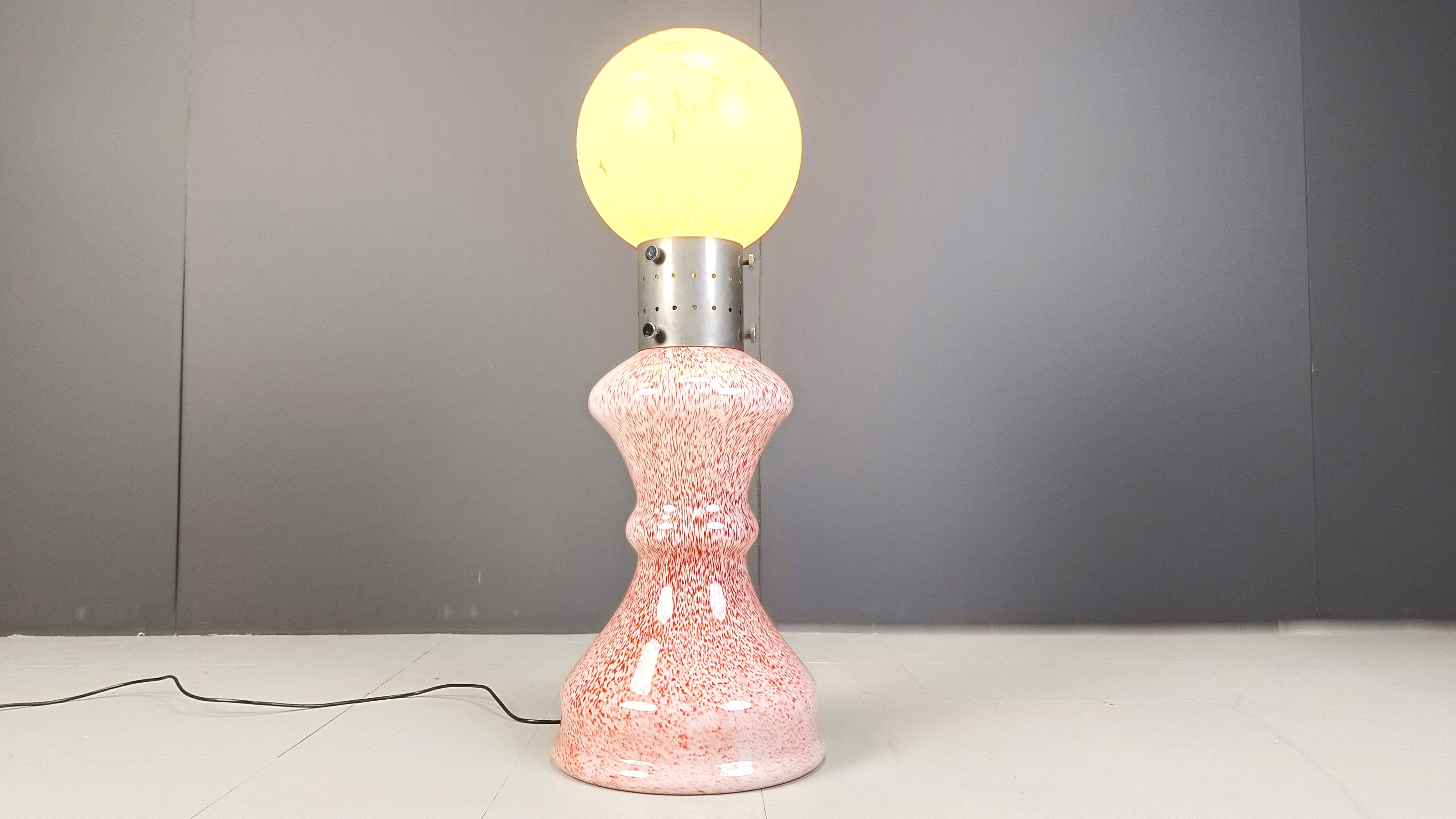 Vintage floor lamp by Mazzega, 1960s