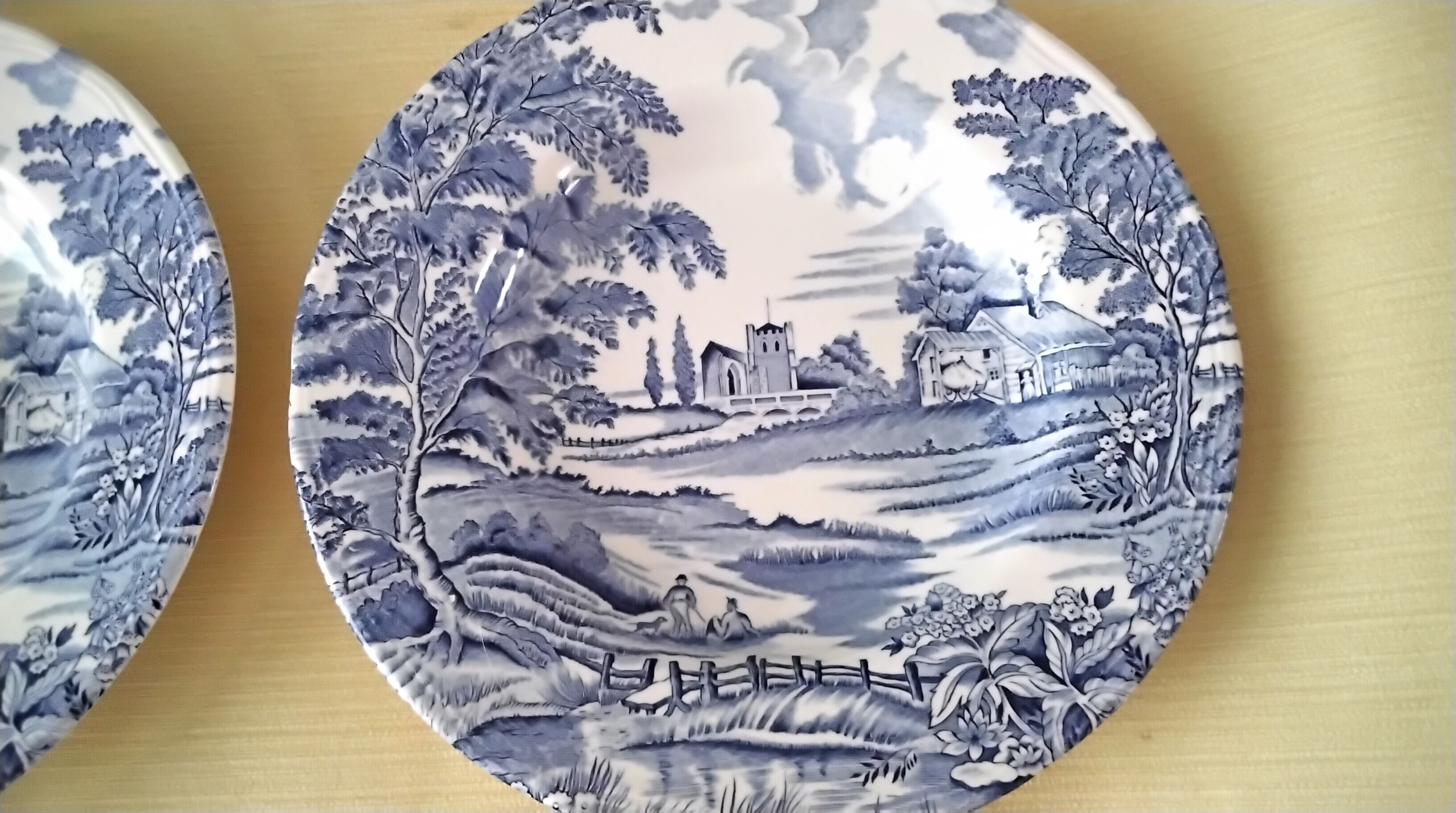 6 deep plates Lunéville Model "English Style"