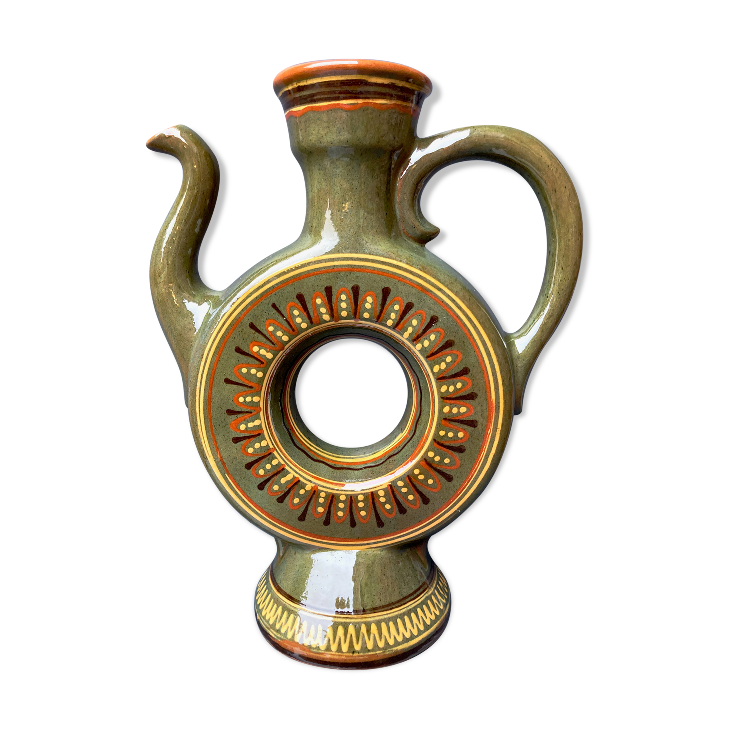 Earthenware ring coffee maker