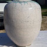 Glazed sandstone jar by François Peyrat