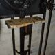 Wrought iron wardrobe with oval mirror