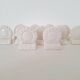White porcelain name holder