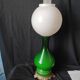 Lampe faience verte