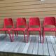 4 chaises kate de zanotta  designer  roberto barbiéri