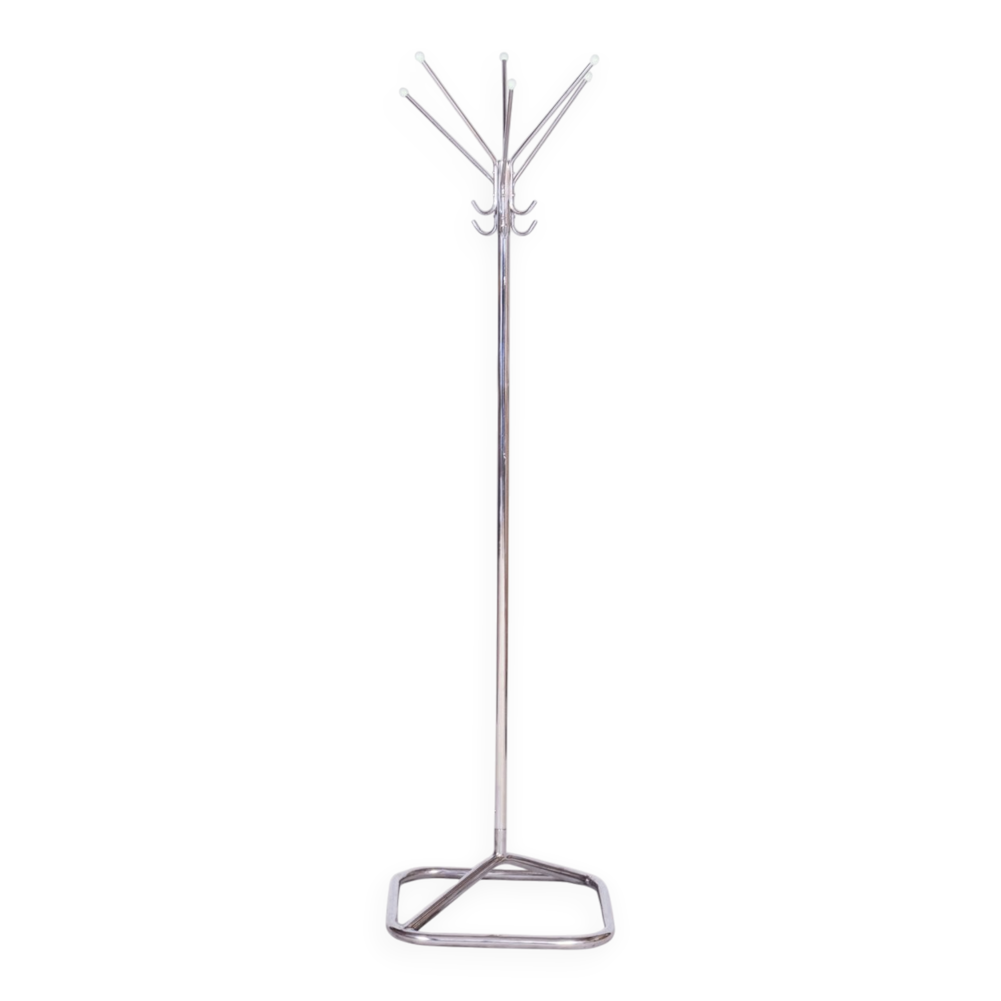 Bauhaus Coat Hanger in Chrome-Plated Steel, Czechia, 1930s