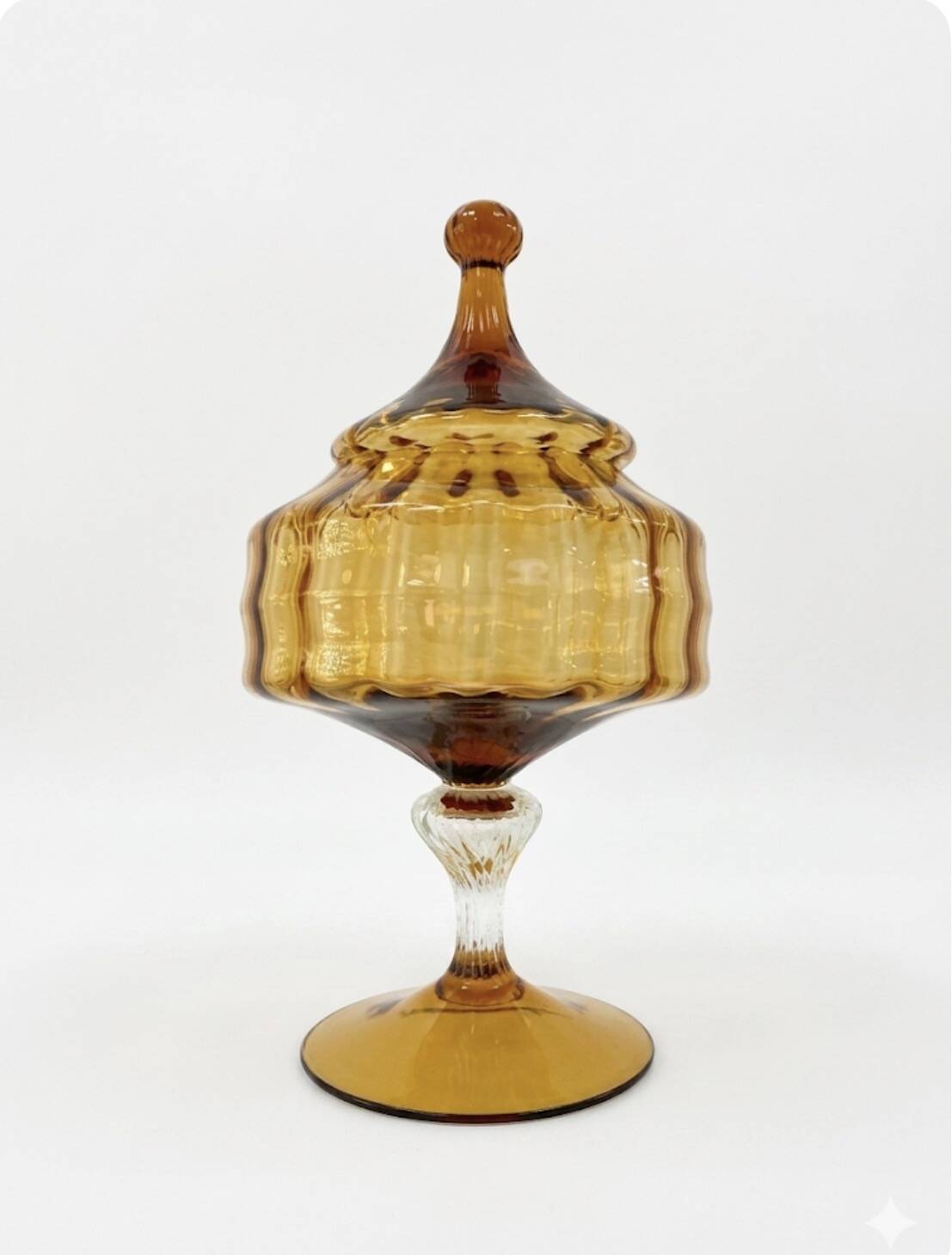 Amber glass dragée / sweet box Empoli (Italy) - Years