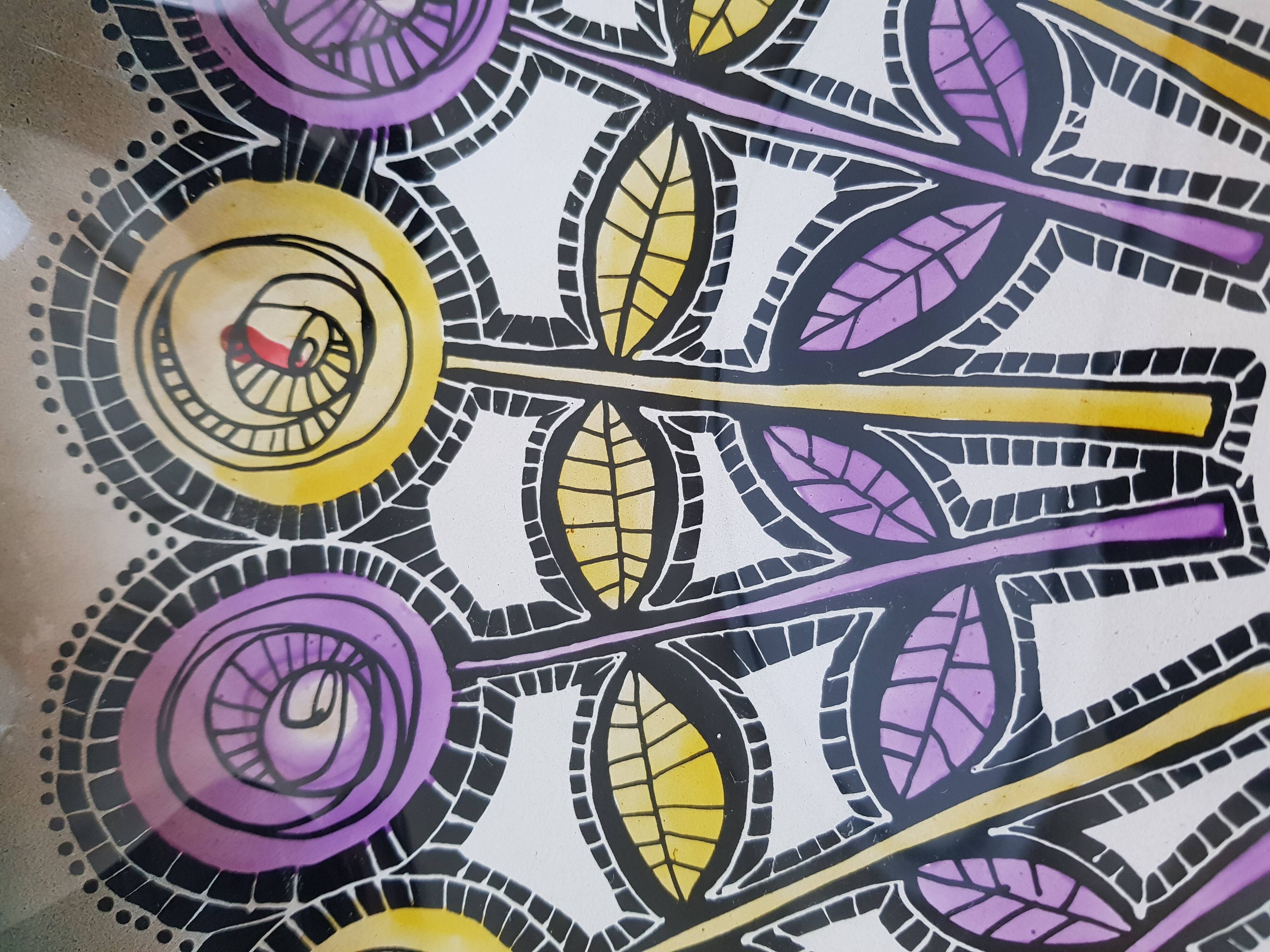 Carlo Pagani's  glass flower pattern 1950