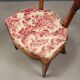 Antique Regency style chairs in mahogany and XX Century fabric.