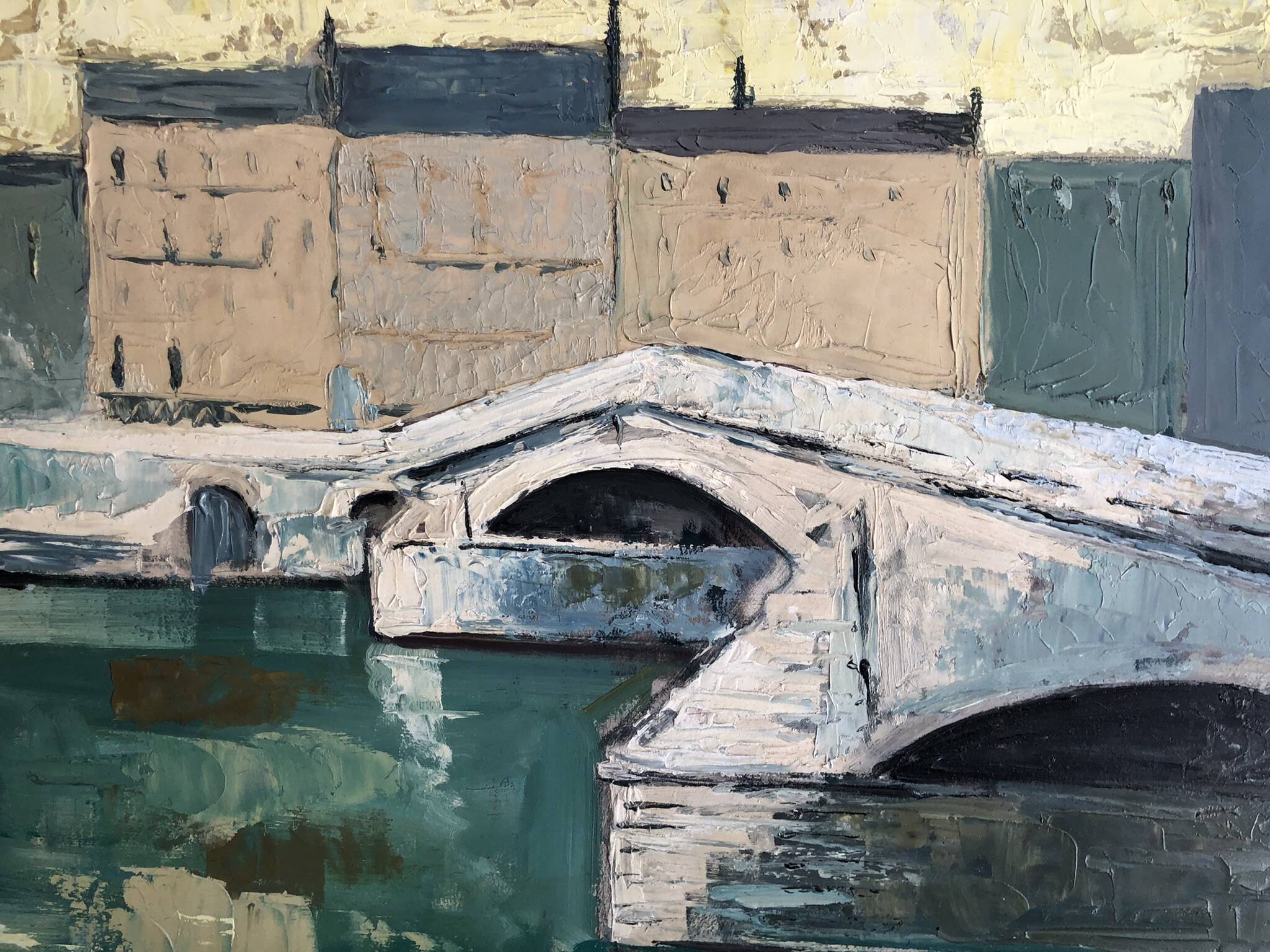 R. Lidoreau The new bridge, Paris