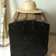 Domed travel trunk old wood