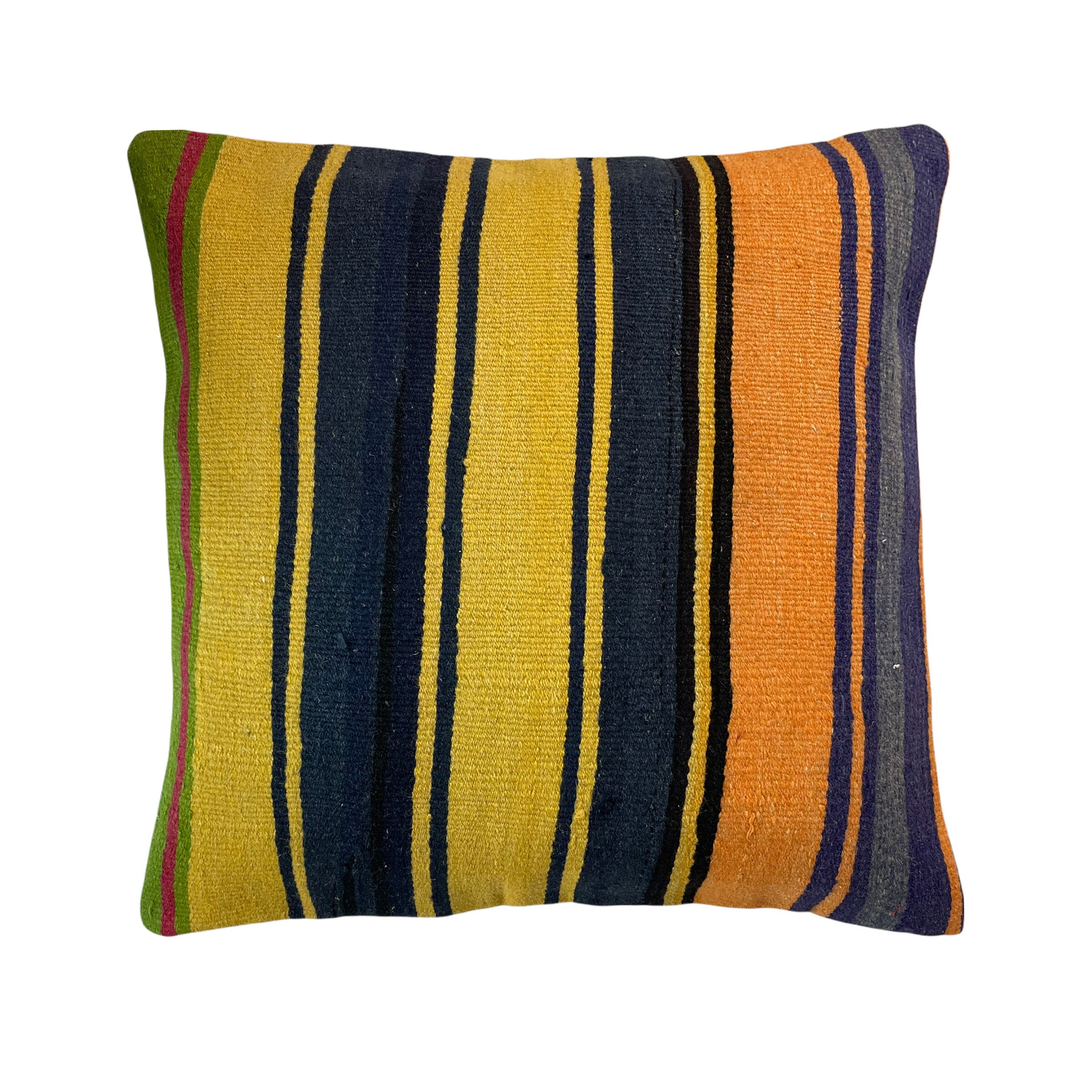 Vintage turkish kilim cushion cover, 60x60 cm