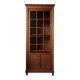 Small Parisian glass-fronted cabinet in fine oak from the late 19th century – a timeless ally for small spaces.