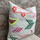 Handmade Berber wool cushion: Moroccan Kilim cushion (45x45cm)