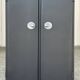 Metal kitchen cabinet, ball handles, 1950s