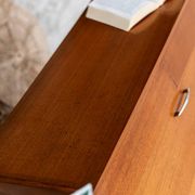 Vintage teak shoe cabinet from the 1960s.