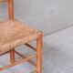 Single Mid-Century Rush Chair by Ate van Apeldoorn for Houtwerk Hattem