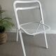 Vintage white folding chair Cidue
