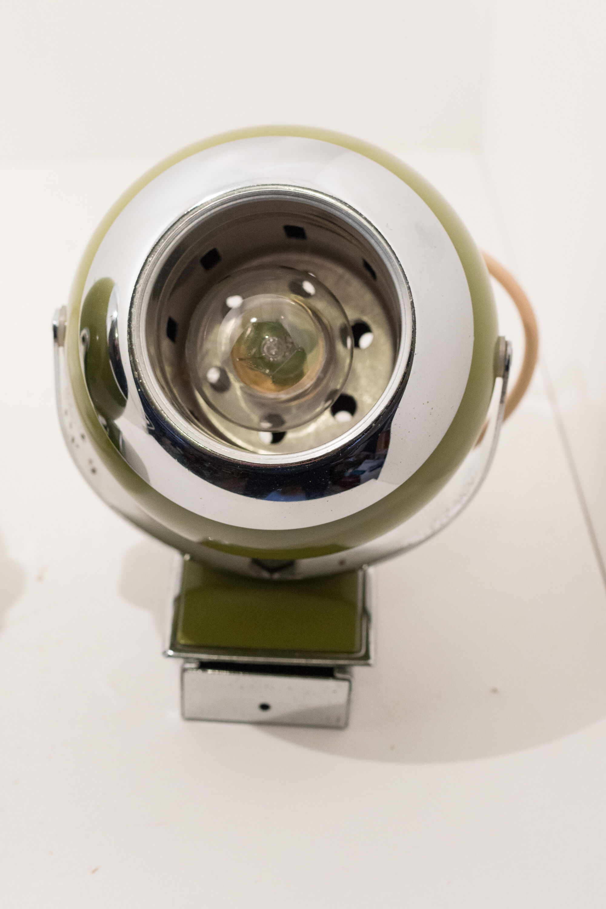 Pair of eyes ball "space age" wall lamp made in italy