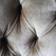 Green velvet toad armchair