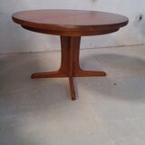 Table ronde extensible baumann en merisier