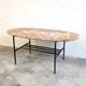 Table basse marbre et acier
