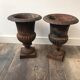 Paire de grands vases Medicis en fonte - Hauteur 45cm