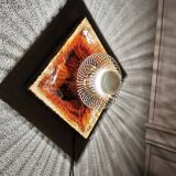 Vintage 1970s ceramic lava applied