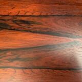 A pair of Kvalitet Form Funktion rosewood side tables Denmark 1960s