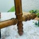 Early 20th Century Bamboo Style Turned Wood Hanging Mirror