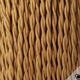 1960s ceramic lamp, fabric cable, lampshade