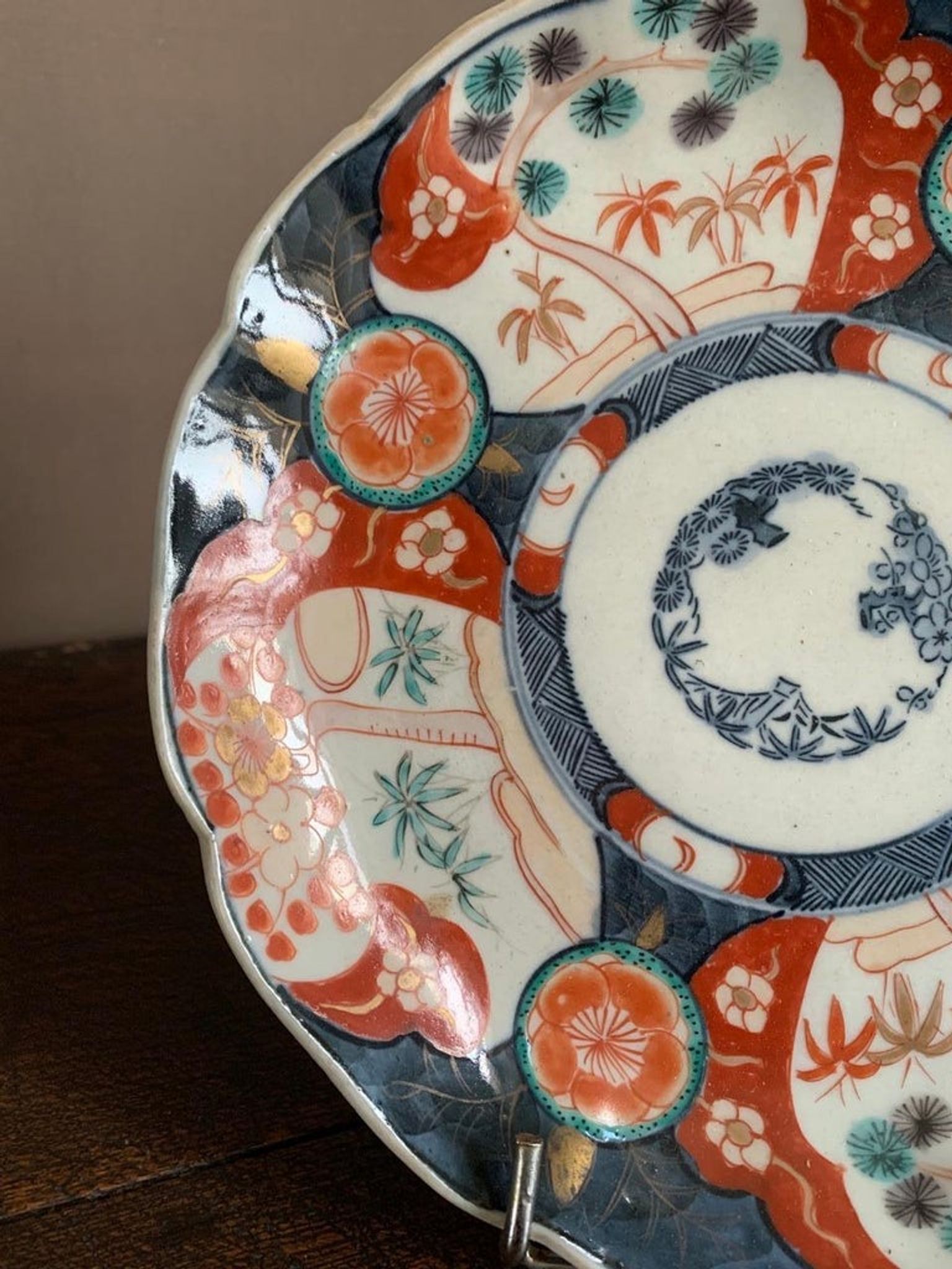 Asiette porcelain Imari, nineteenth century