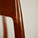Suite de 6 chaises scandinaves en corde et teck