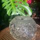 Vase boule en verre ciselé