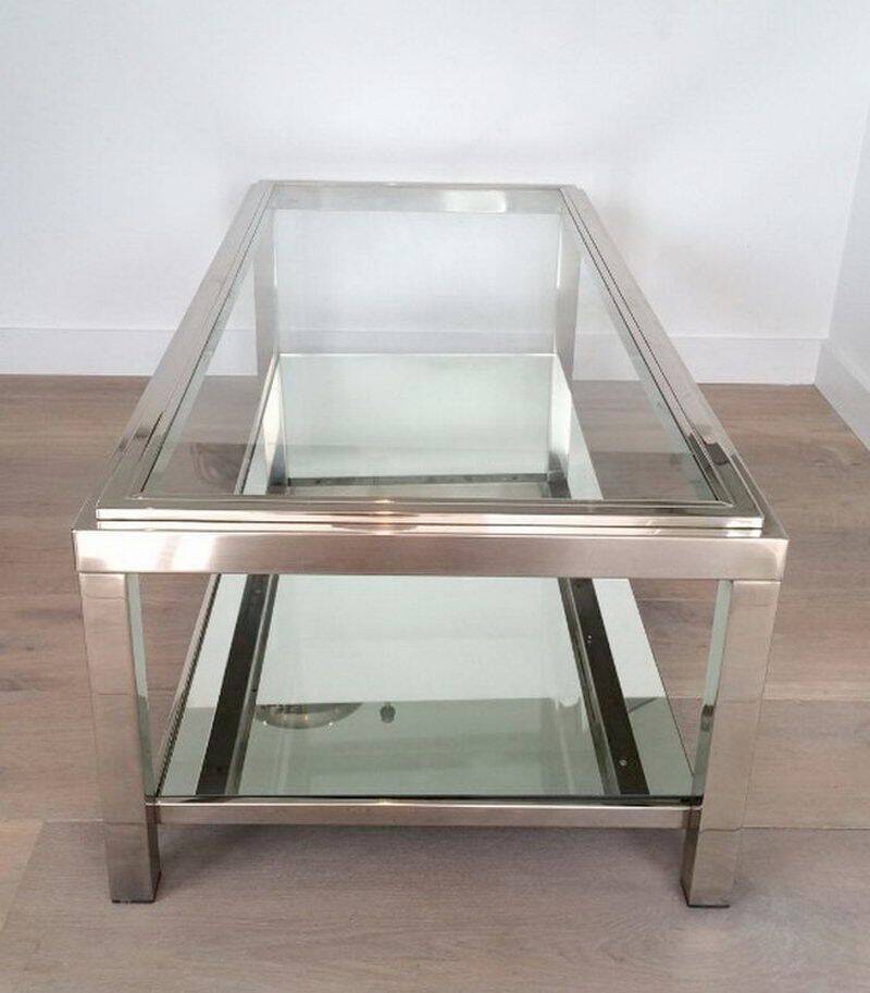 Chrome coffee table