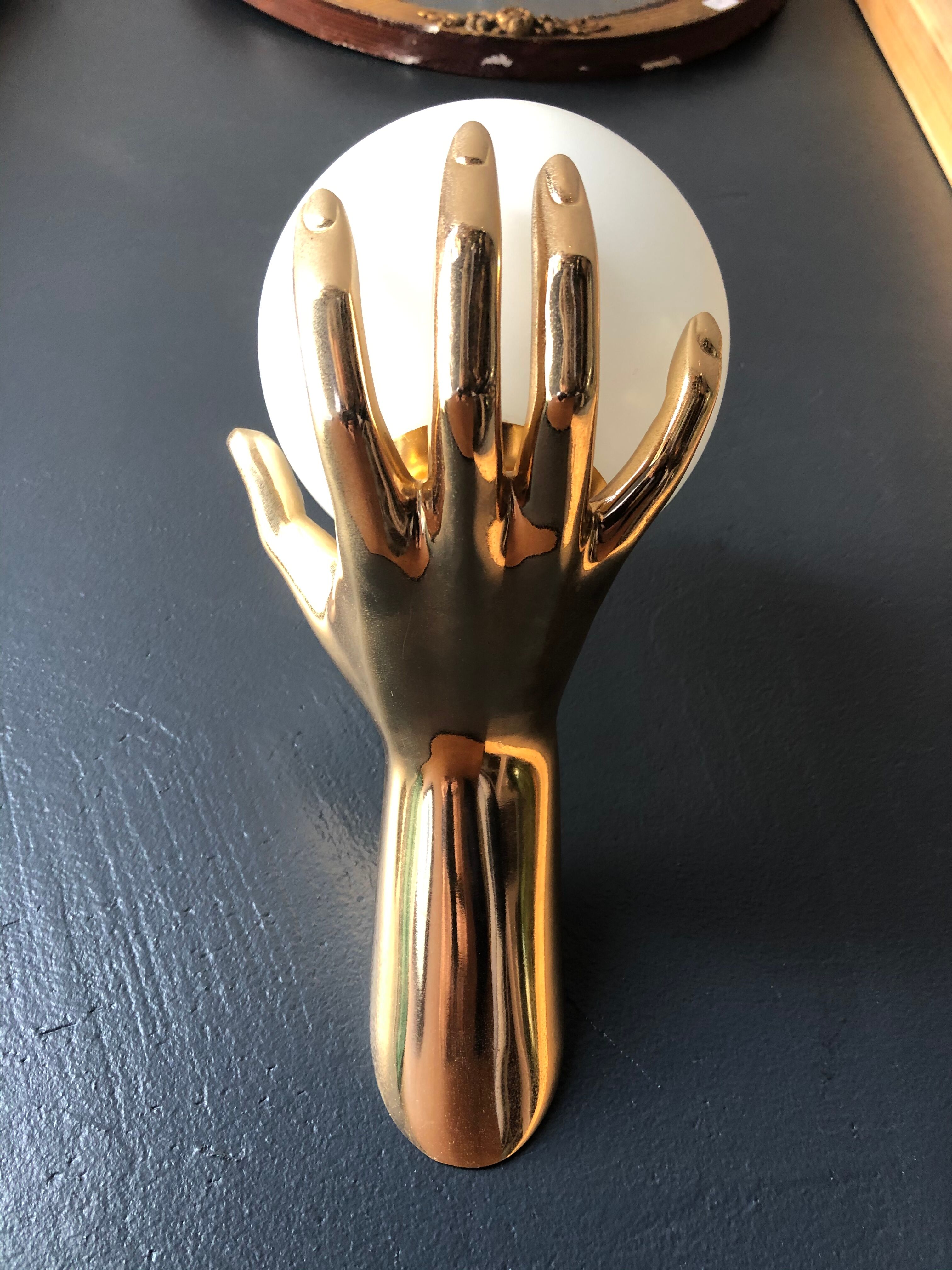 Bronze hand sconces, maison Arlus